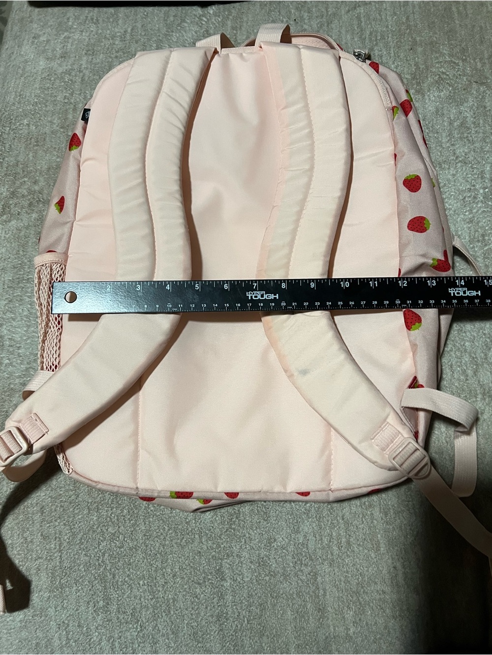 Jansport Big Student Laptop Backpack Strawberry Shower 17" pink - Picture 5 of 10